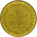 Monnaie, République fédérale allemande, 5 Pfennig, 1966, Karlsruhe, SPL