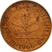 GERMANY - FEDERAL REPUBLIC, Pfennig, 1966, Karlsruhe, AU(50-53), Copper Plated