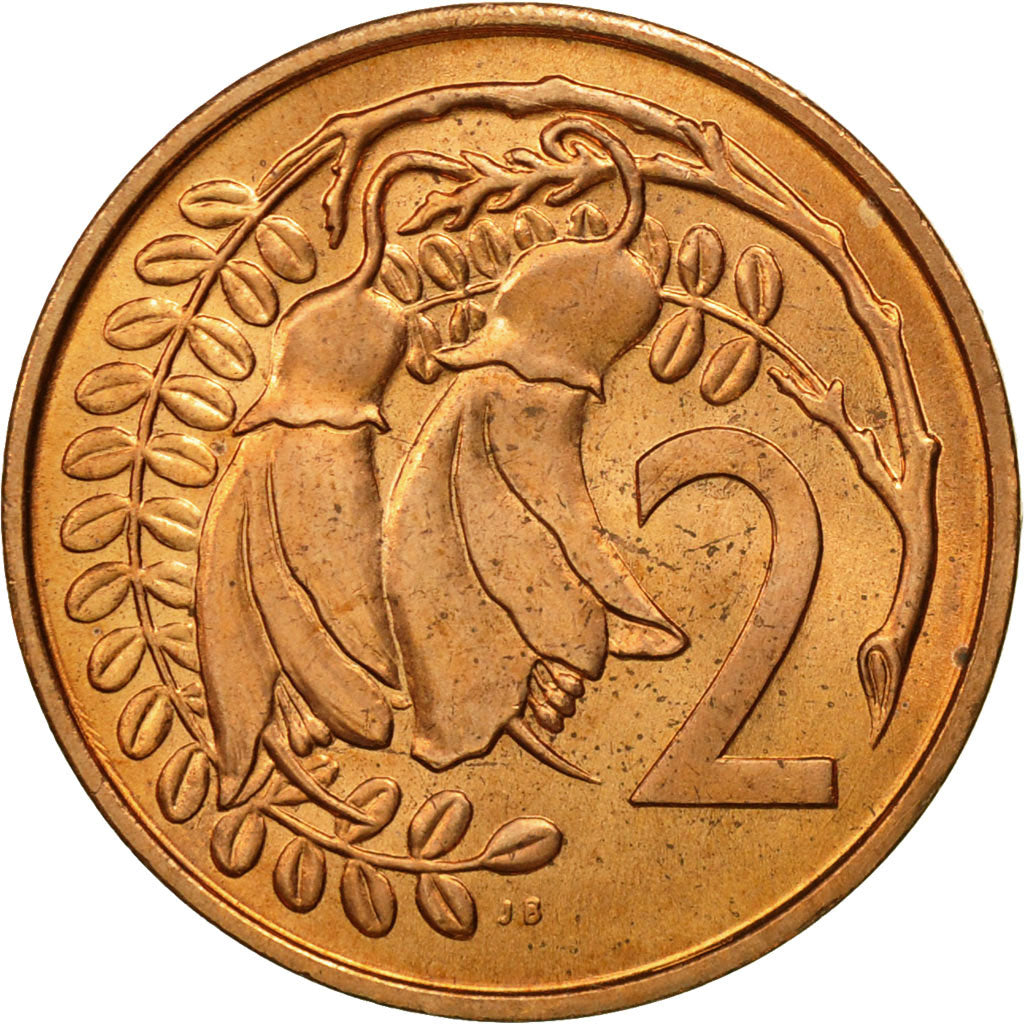 Moneta, Nuova Zelanda, Elizabeth II, 2 Cents, 1967, SPL, Bronzo, KM:32.1