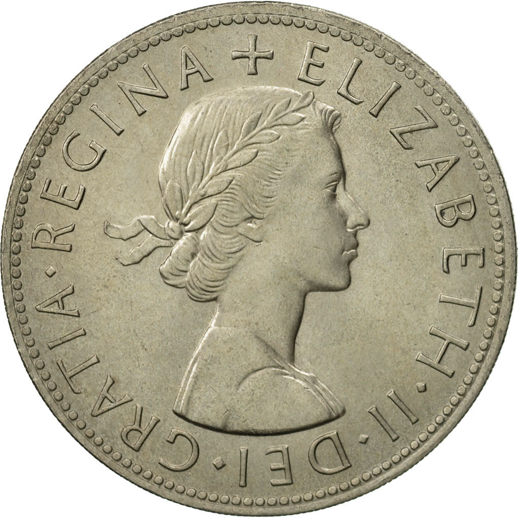 Great Britain, Elizabeth II, 1/2 Crown, 1964, MS(63), Copper-nickel, KM:907