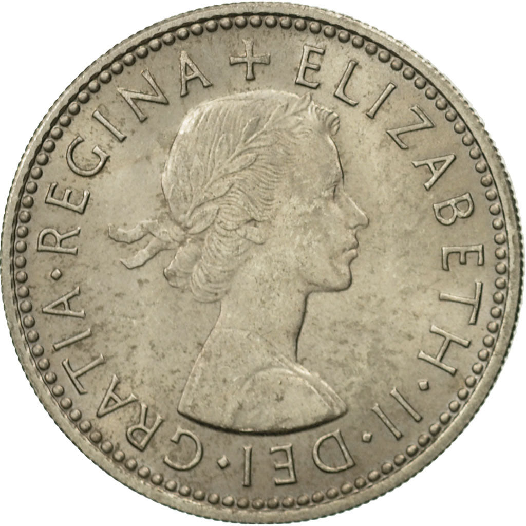 Great Britain, Elizabeth II, Shilling, 1964, MS(63), Copper-nickel, KM:904