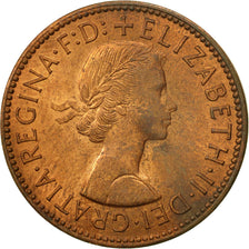 Coin, Great Britain, Elizabeth II, 1/2 Penny, 1964, MS(63), Bronze, KM:896