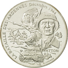 France, Medal, Bataille Des Ardennes - Patton, History, MS(64), Silver