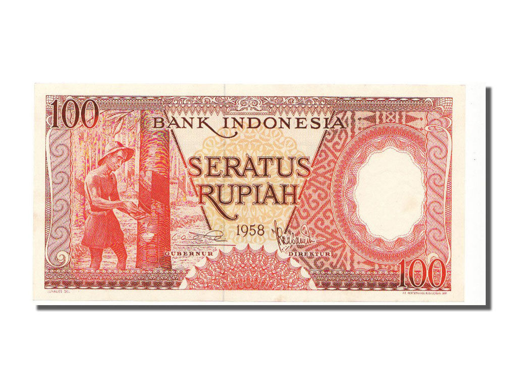 Indonesia, 100 Rupiah, 1958, KM #59, UNC(63), HEG059540