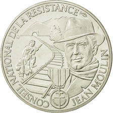 France, Medal, Résistance - Jean Moulin, History, MS(64), Silver
