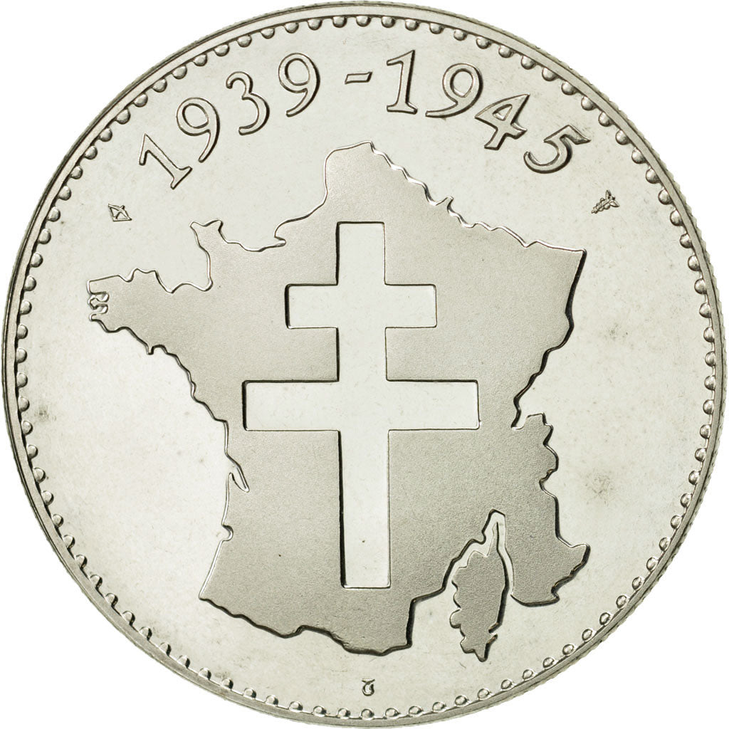 France, Medal, Résistance - Jean Moulin, History, MS(64), Silver