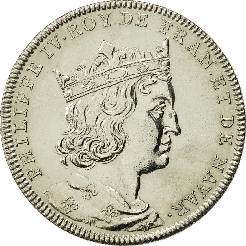 Francja, Medal, Philippe IV, Historia, MS(64), Miedzionikiel