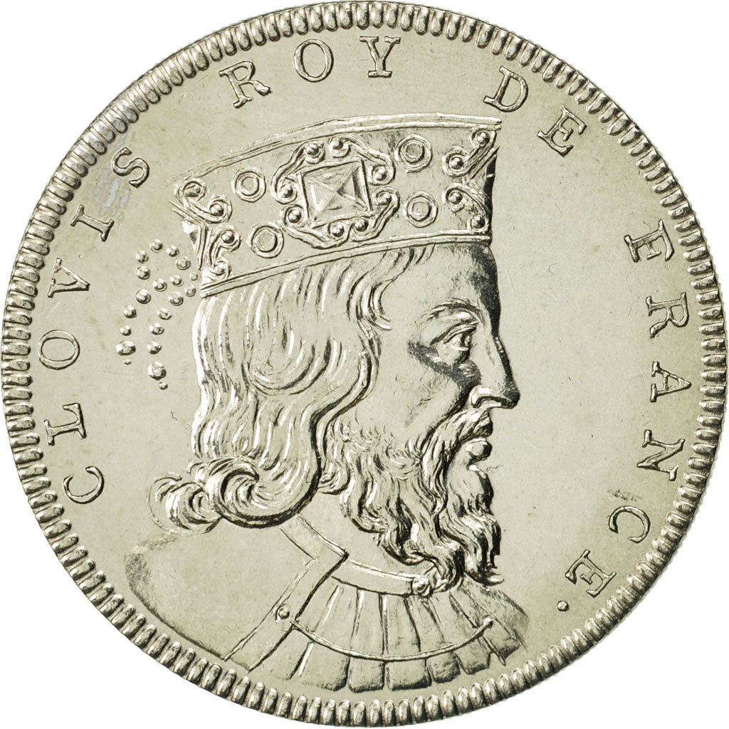 Francia, Medal, Clovis, History, SC+, Cuproníquel