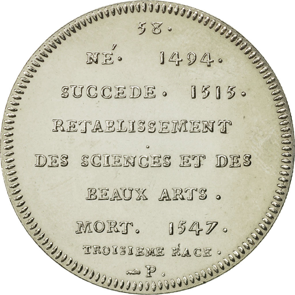 France, Medal, François Ier, History, SPL+, Cupro-nickel