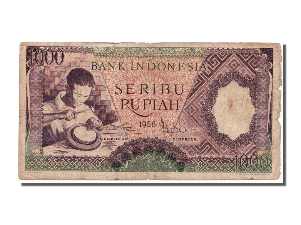 Indonesia, 1000 Rupiah, 1958, VF(30-35)