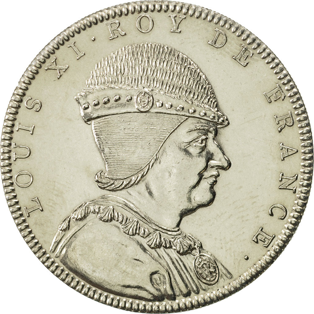 Francja, Medal, Louis XI, Historia, MS(64), Miedzionikiel