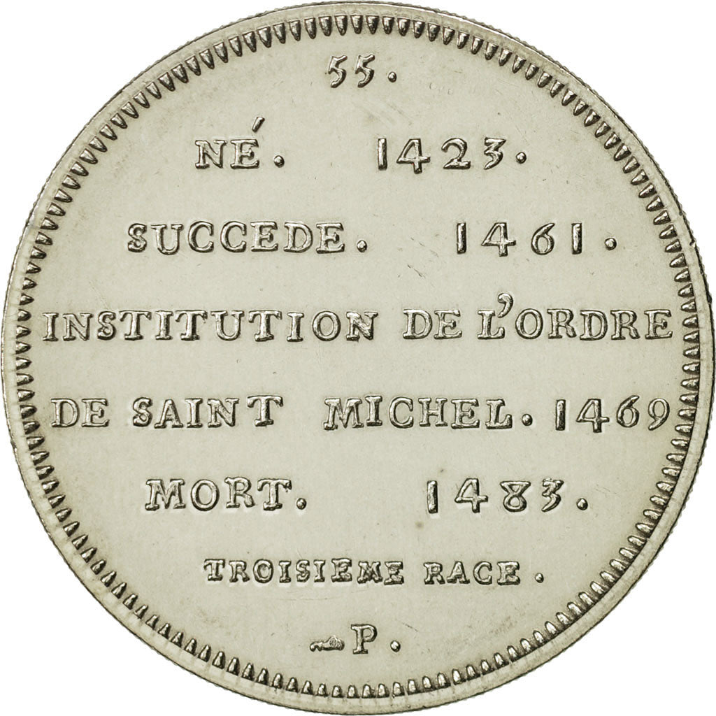 Francja, Medal, Louis XI, Historia, MS(64), Miedzionikiel