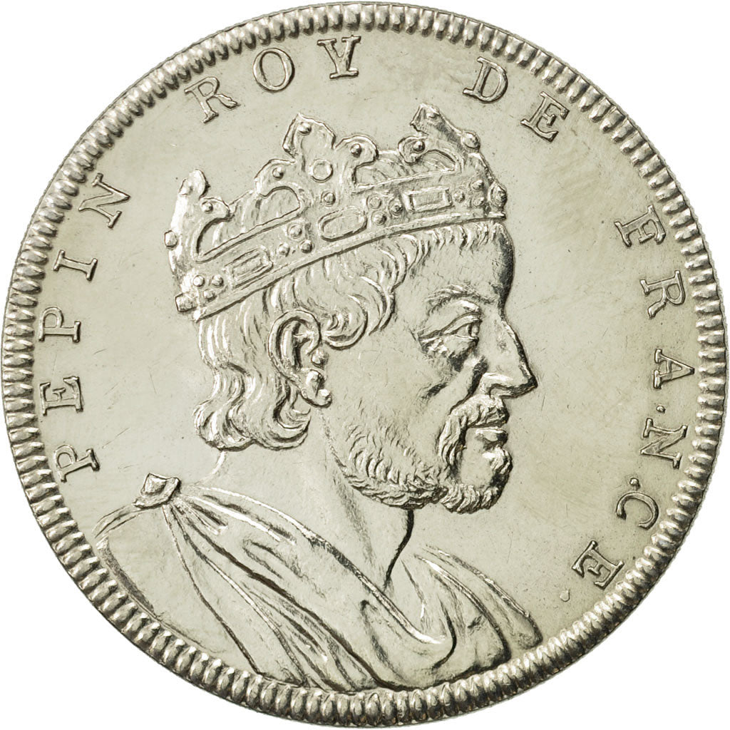 Francja, Medal, Pépin Roy De France, Historia, MS(64), Miedzionikiel