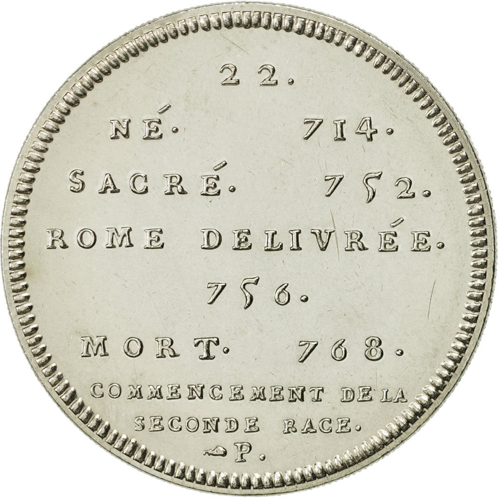 Francja, Medal, Pépin Roy De France, Historia, MS(64), Miedzionikiel
