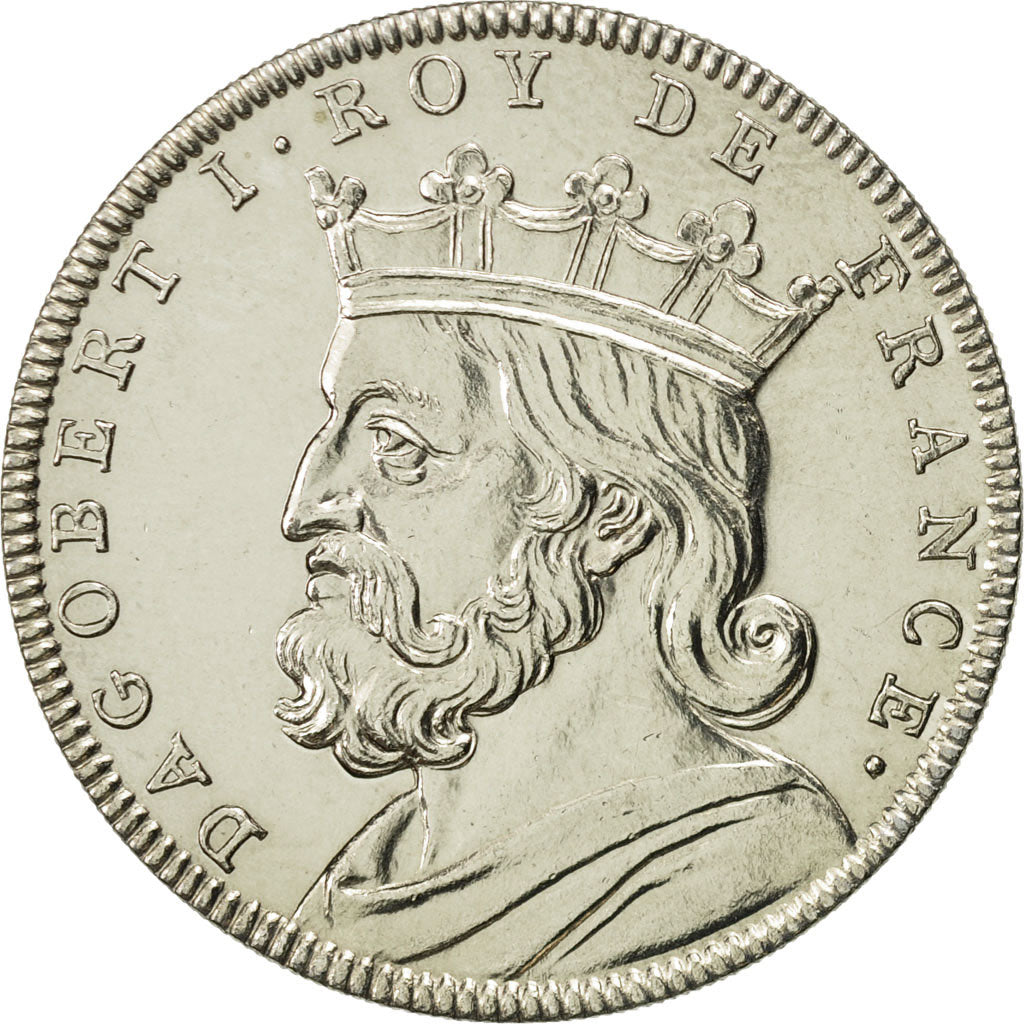 France, Medal, Dagobert, History, MS(64), Cupro-nickel