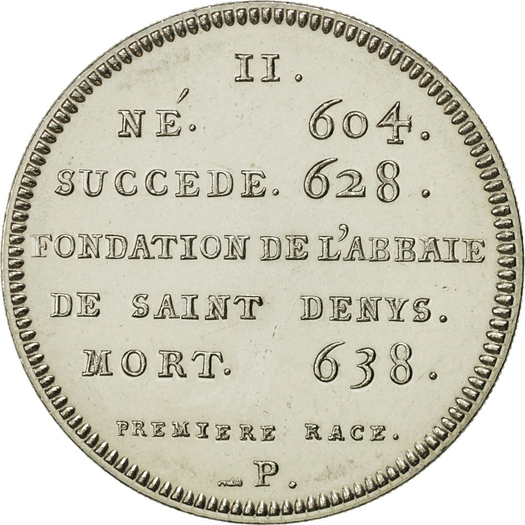 France, Medal, Dagobert, History, MS(64), Cupro-nickel