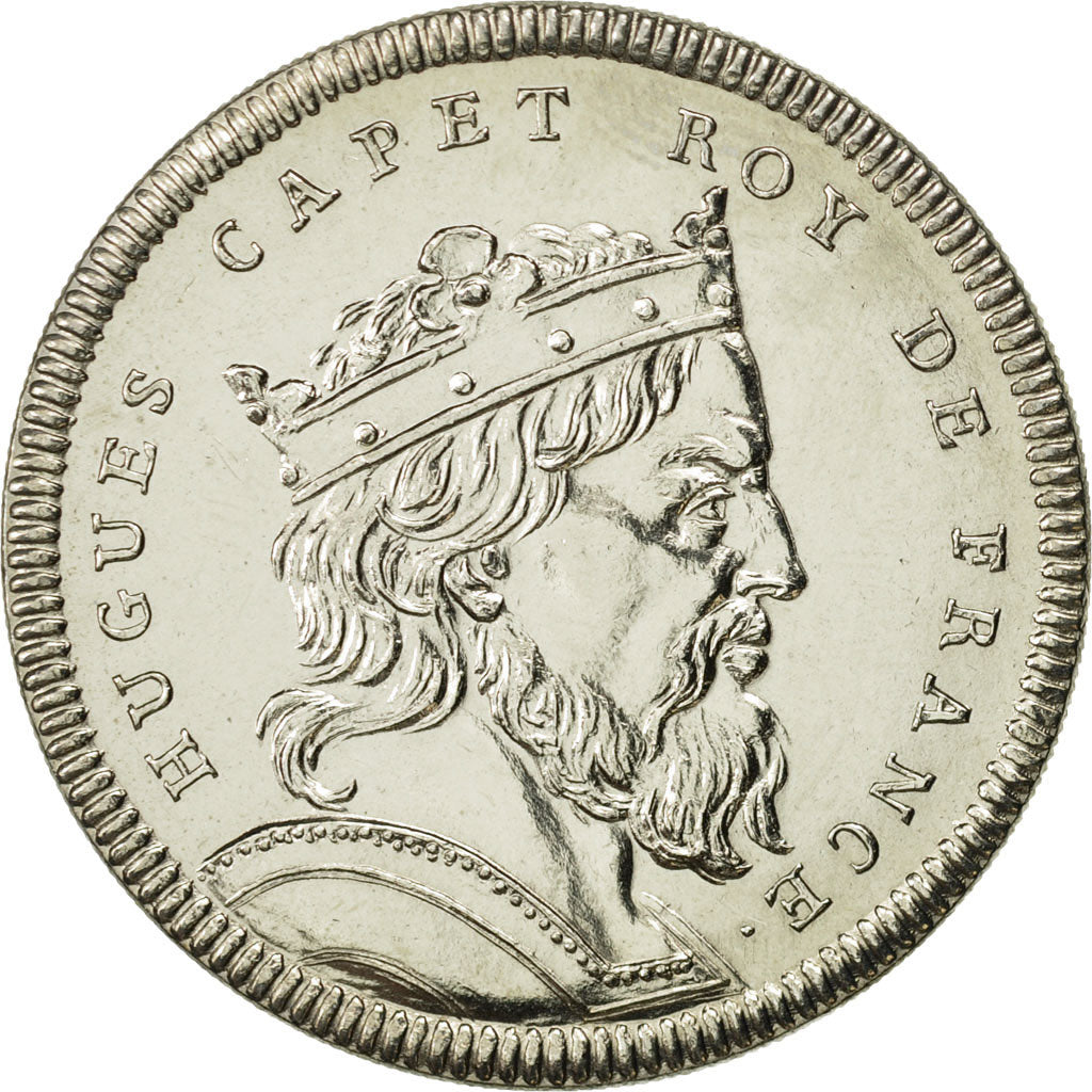 France, Medal, Hugues Capet, History, MS(64), Cupro-nickel