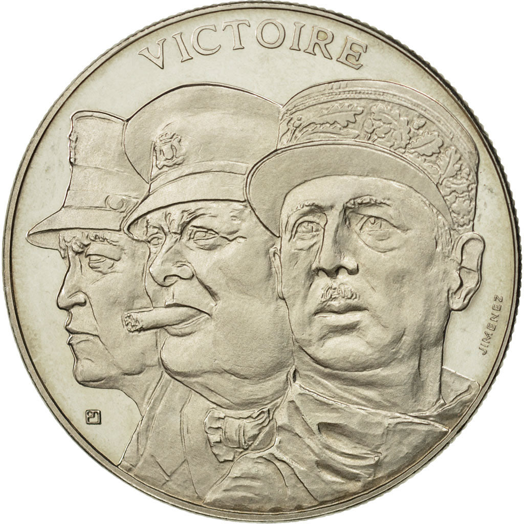 Francja, Medal, Victoire - 1939 - 1945, Historia, MS(64), Miedzionikiel