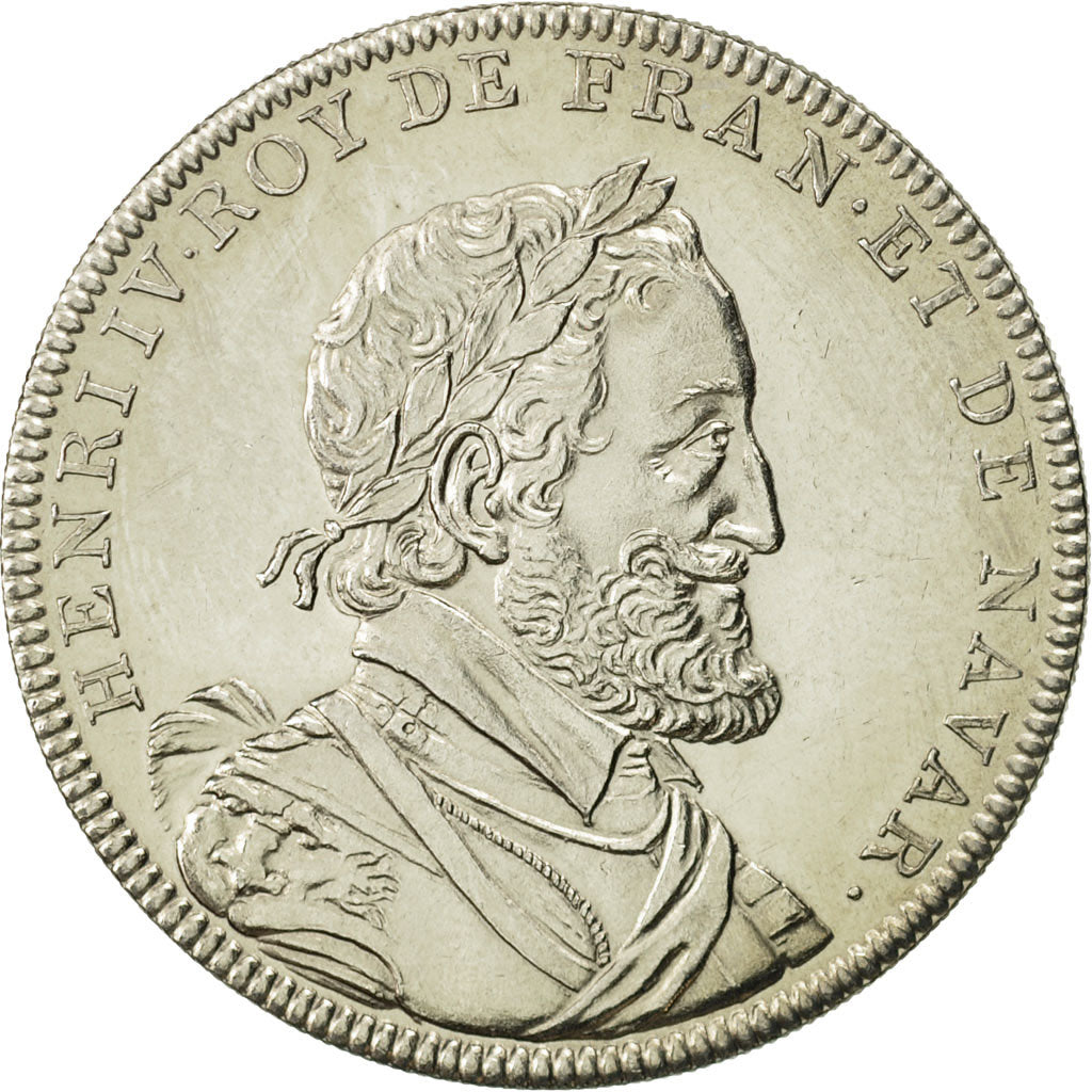 France, Medal, Henri IV, History, MS(64), Cupro-nickel
