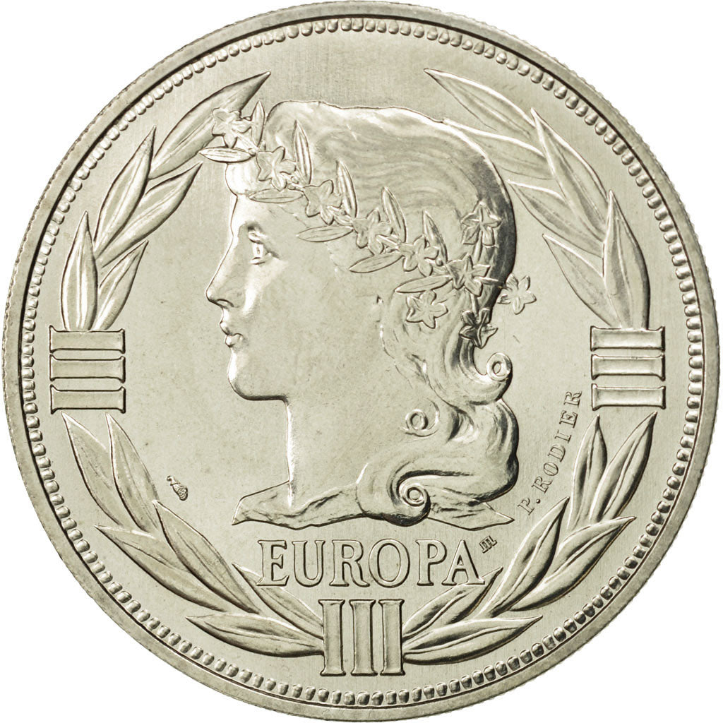 Francja, Medal, Ecu Europa, 1988, MS(64), Miedzionikiel