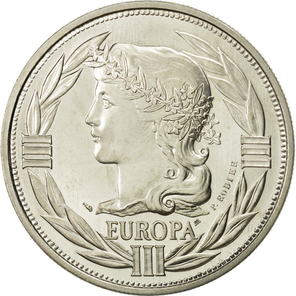 France, Medal, Ecu Europa, 1990, MS(64), Cupro-nickel