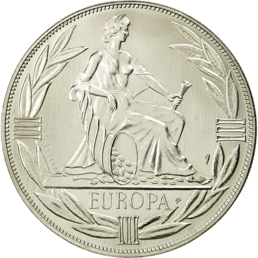France, Medal, Ecu Europa, 1983, MS(64), Cupro-nickel
