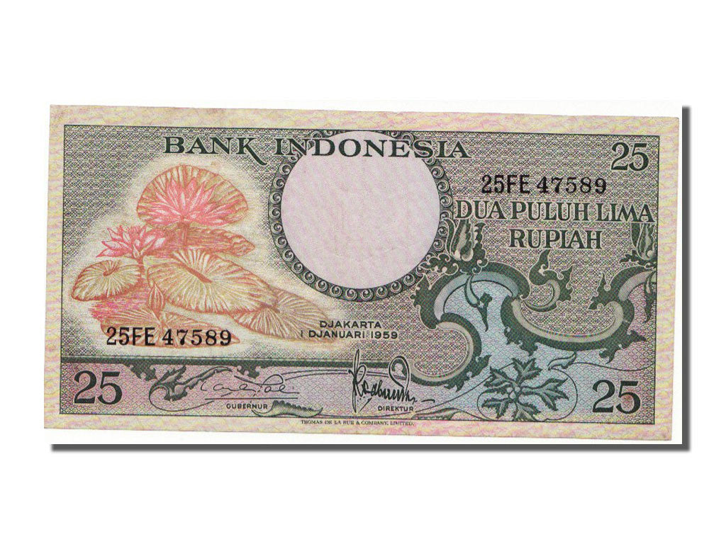 Indonesia, 25 Rupiah, 1959, KM #67a, 1959-01-01, EF(40-45), 25FE47589