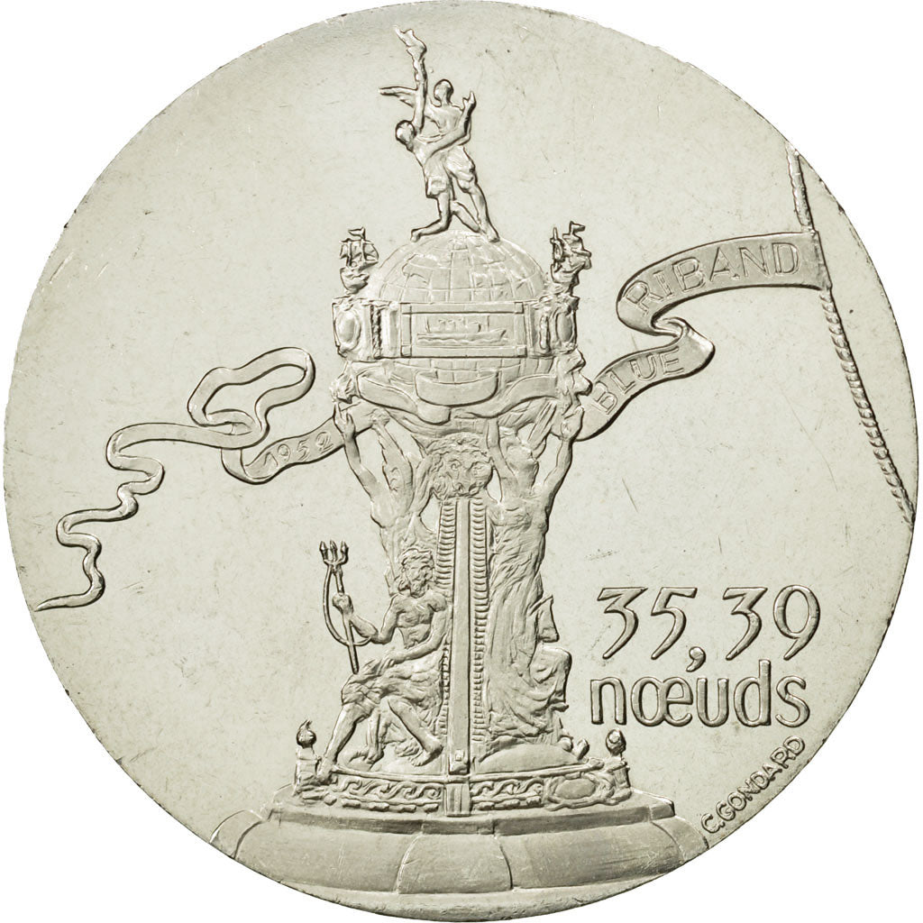France, Medal, Les Grands Transatlantiques, United States, 1952, MS(63)