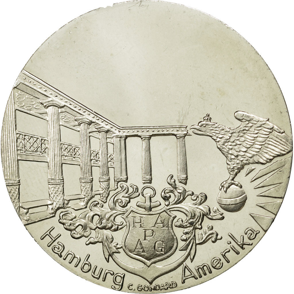 France, Medal, Les Grands Transatlantiques, Imperator, 1913, MS(63)