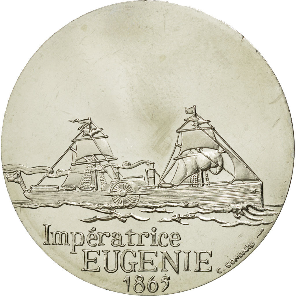 Francja, Medal, Les Grands Transatlantiques, Impératrice Eugénie, 1865