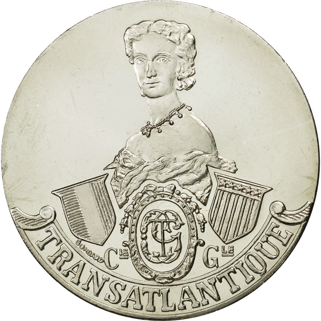 Francja, Medal, Les Grands Transatlantiques, Impératrice Eugénie, 1865