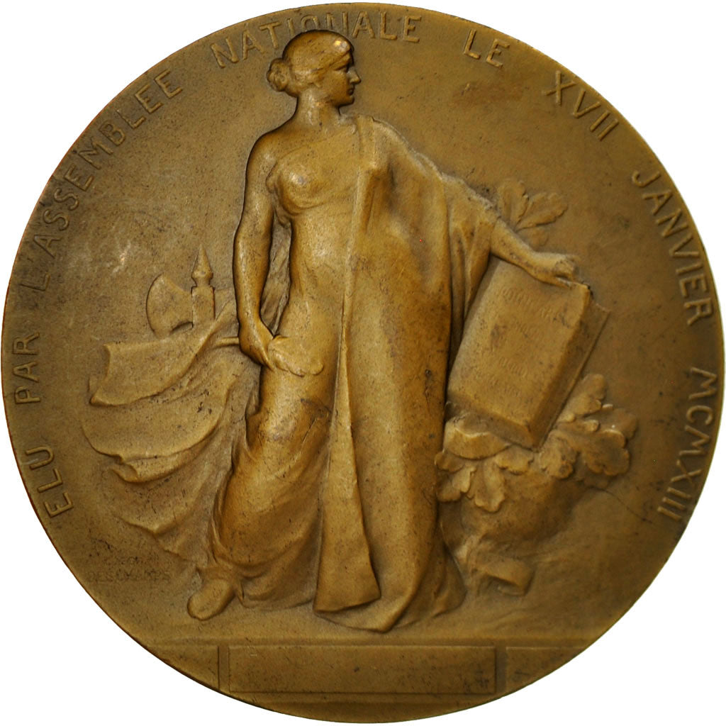 France, Medal, Les Présidents de la République, Raymond Poincaré, 1913