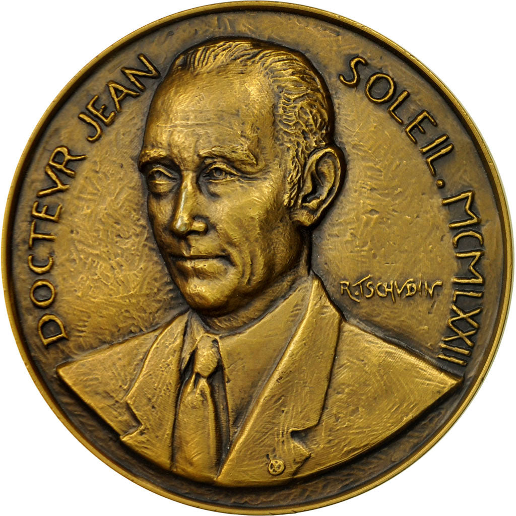 Francia, Medal, Docteur Jean Soleil, 1972, Tschudin, SC, Bronce