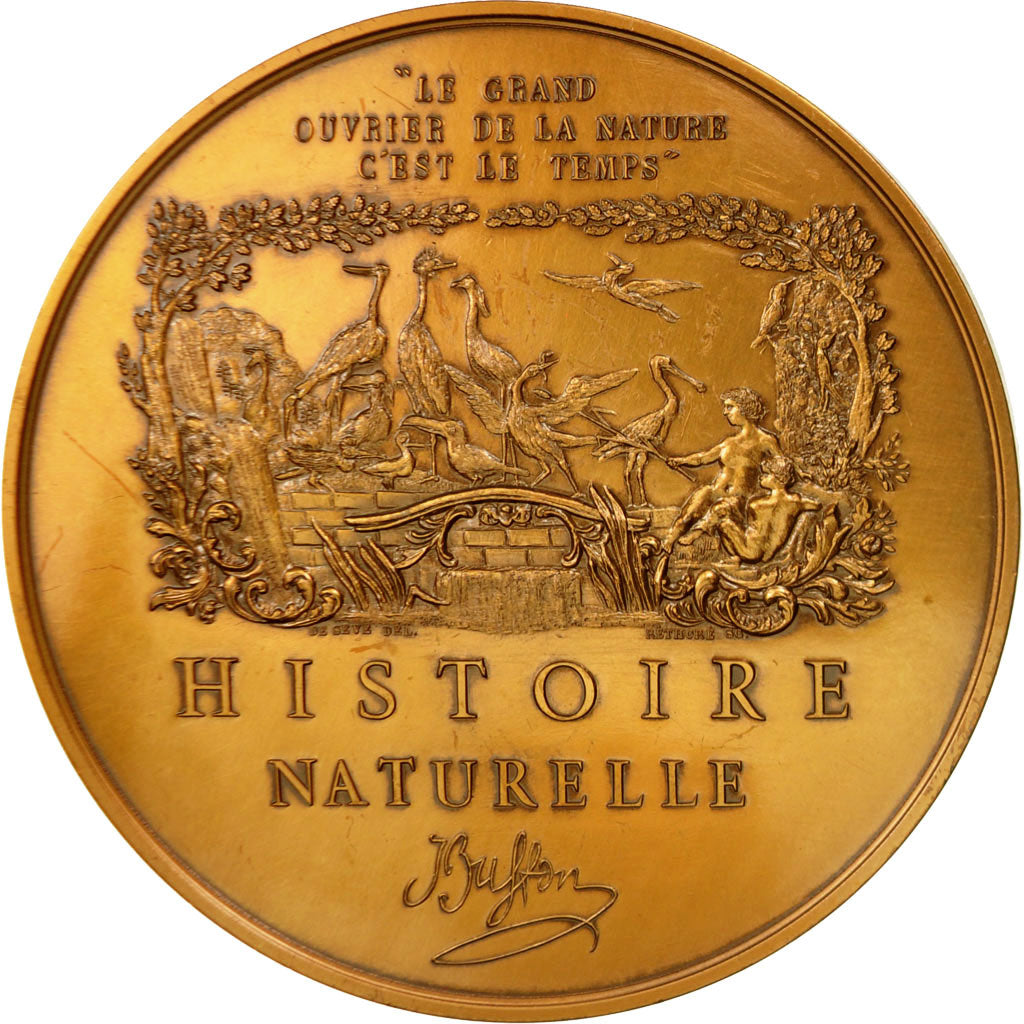 France, Medal, Buffon , Intendant Du Roi, 1988, Réthoré, MS(63), Bronze