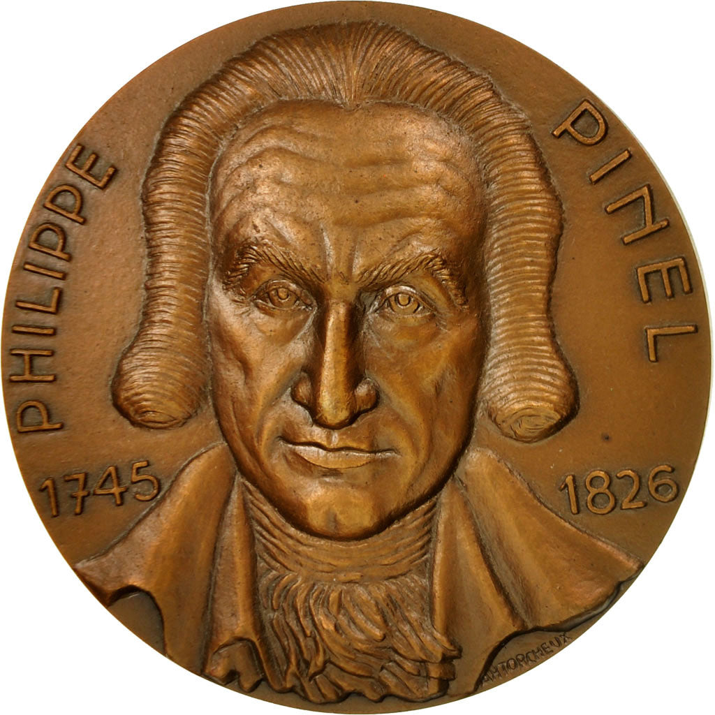 France, Medal, Philippe Pinel, 1984, Torcheux, MS(63), Bronze