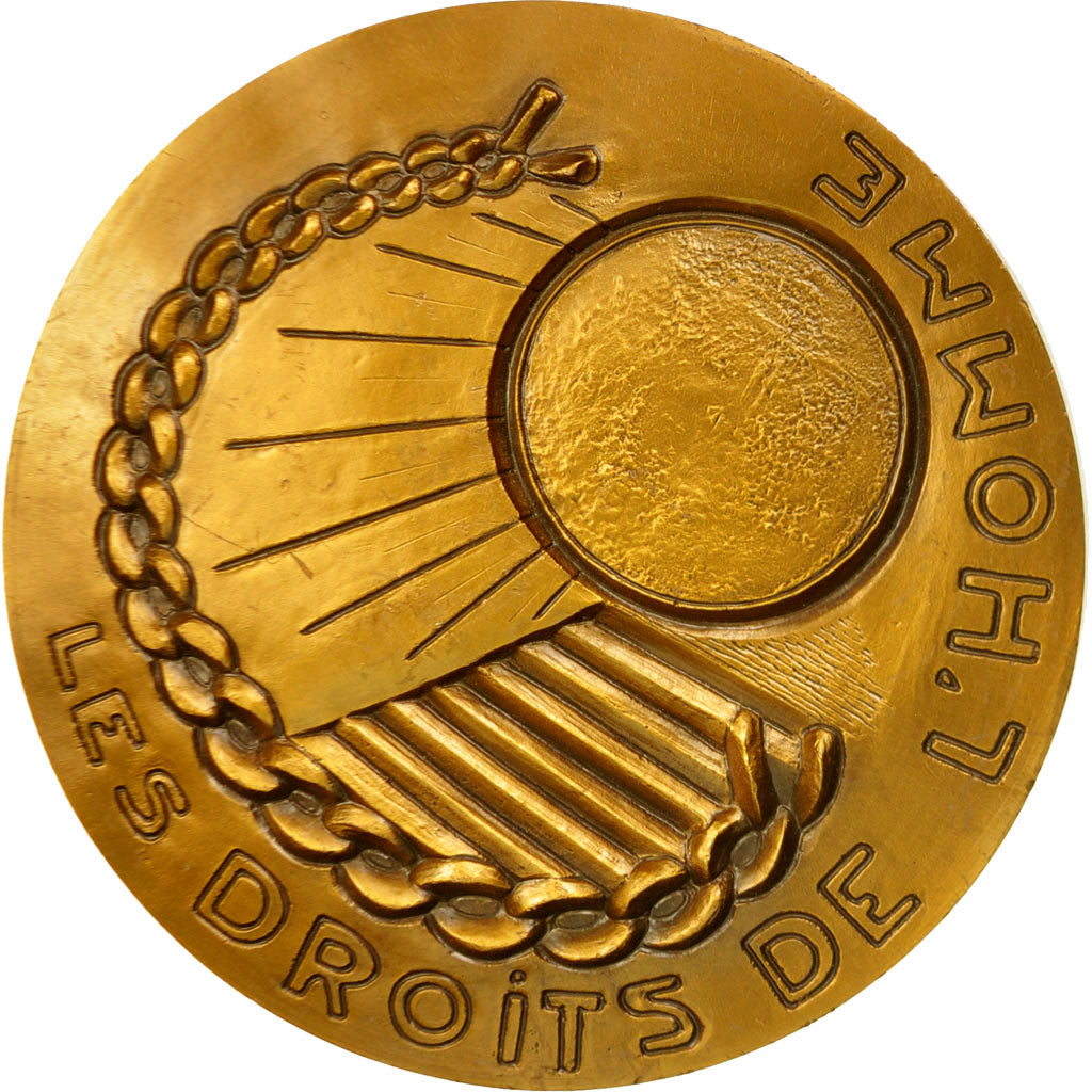 France, Medal, Les Droits de L 'Homme, Buisson, SPL, Bronze