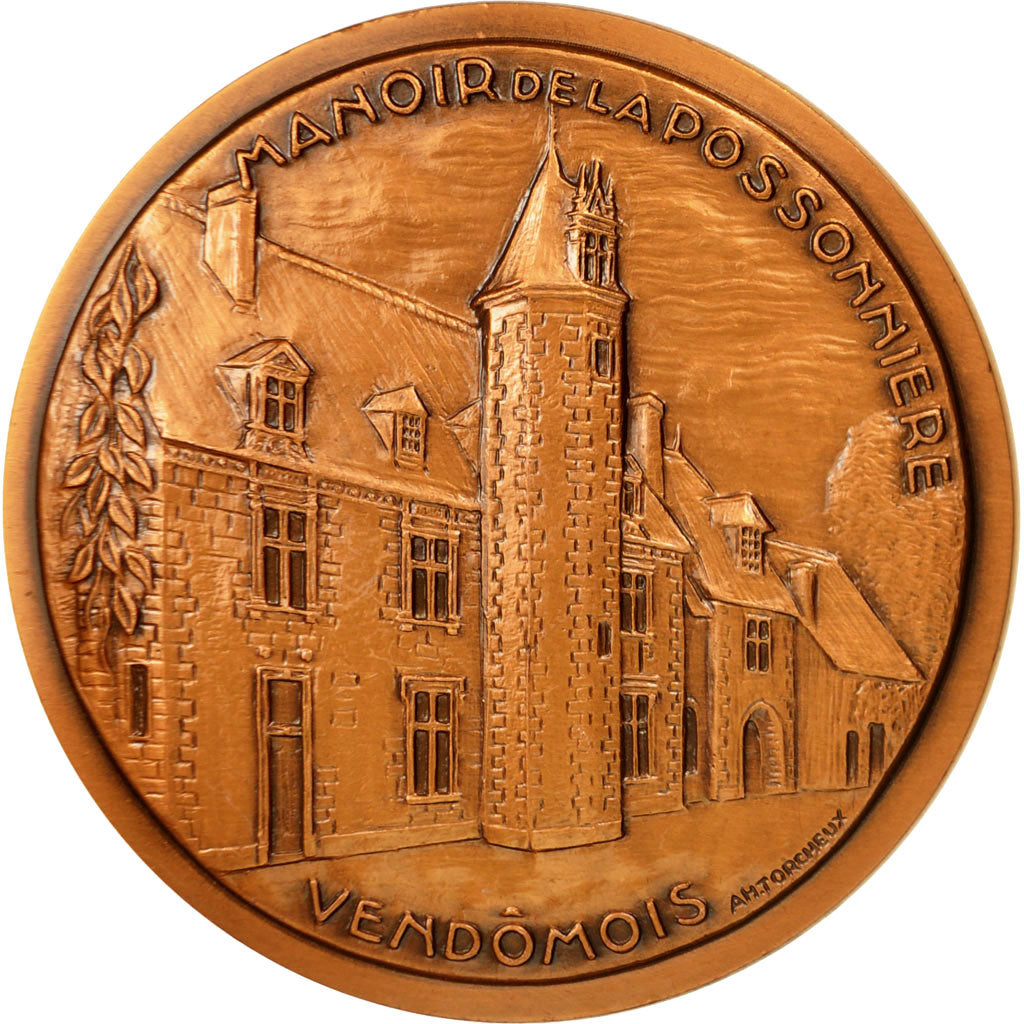 France, Medal, Pierre de Ronsard, 1985, Torcheux, MS(63), Cuivre