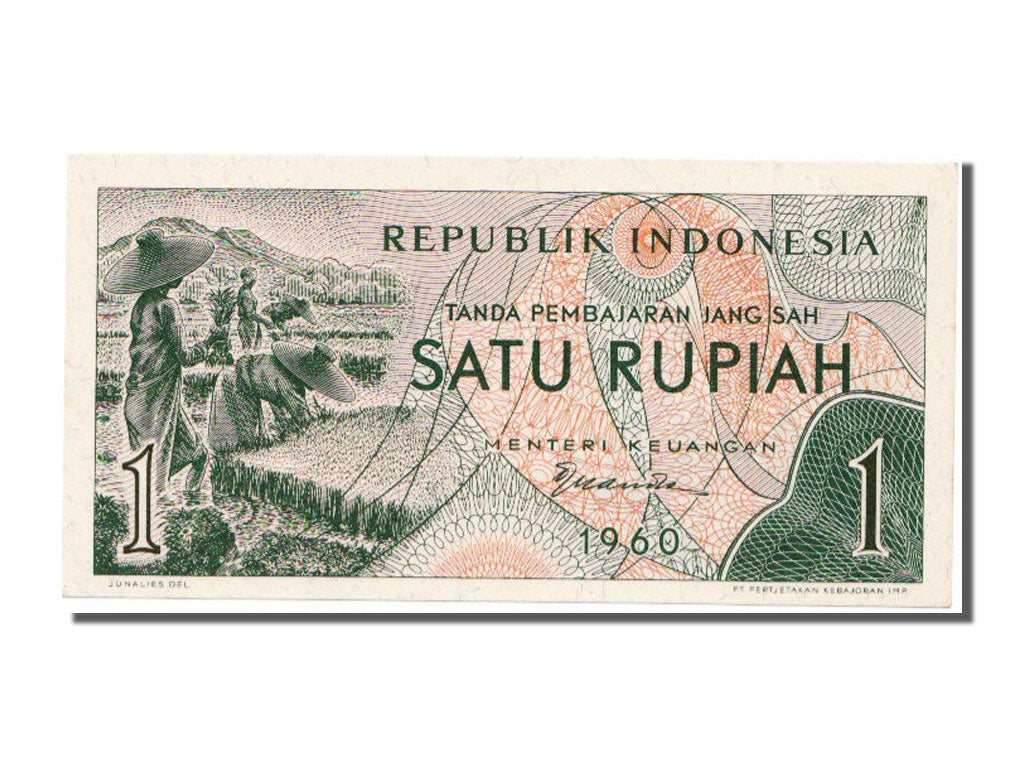 Indonesia, 1 Rupiah, 1960, KM #76, UNC(65-70), AVP022398