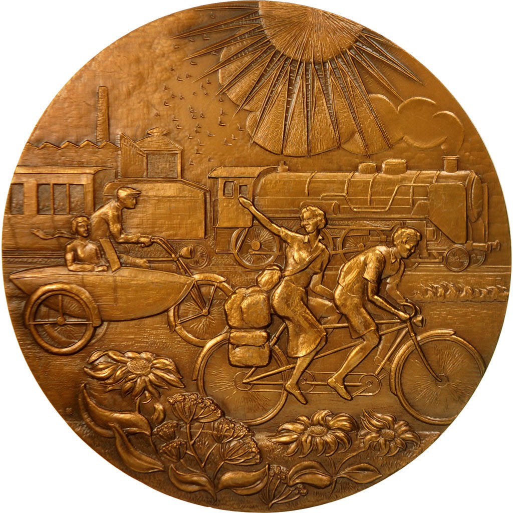 France, Medal, 50ème Anniversaire de la LOI sur les Congés Payés, 1986