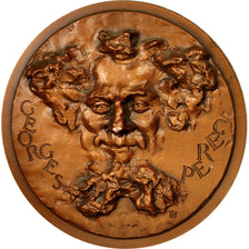 France, Medal, Georges Perec, 1984, MS(60-62), Cuivre