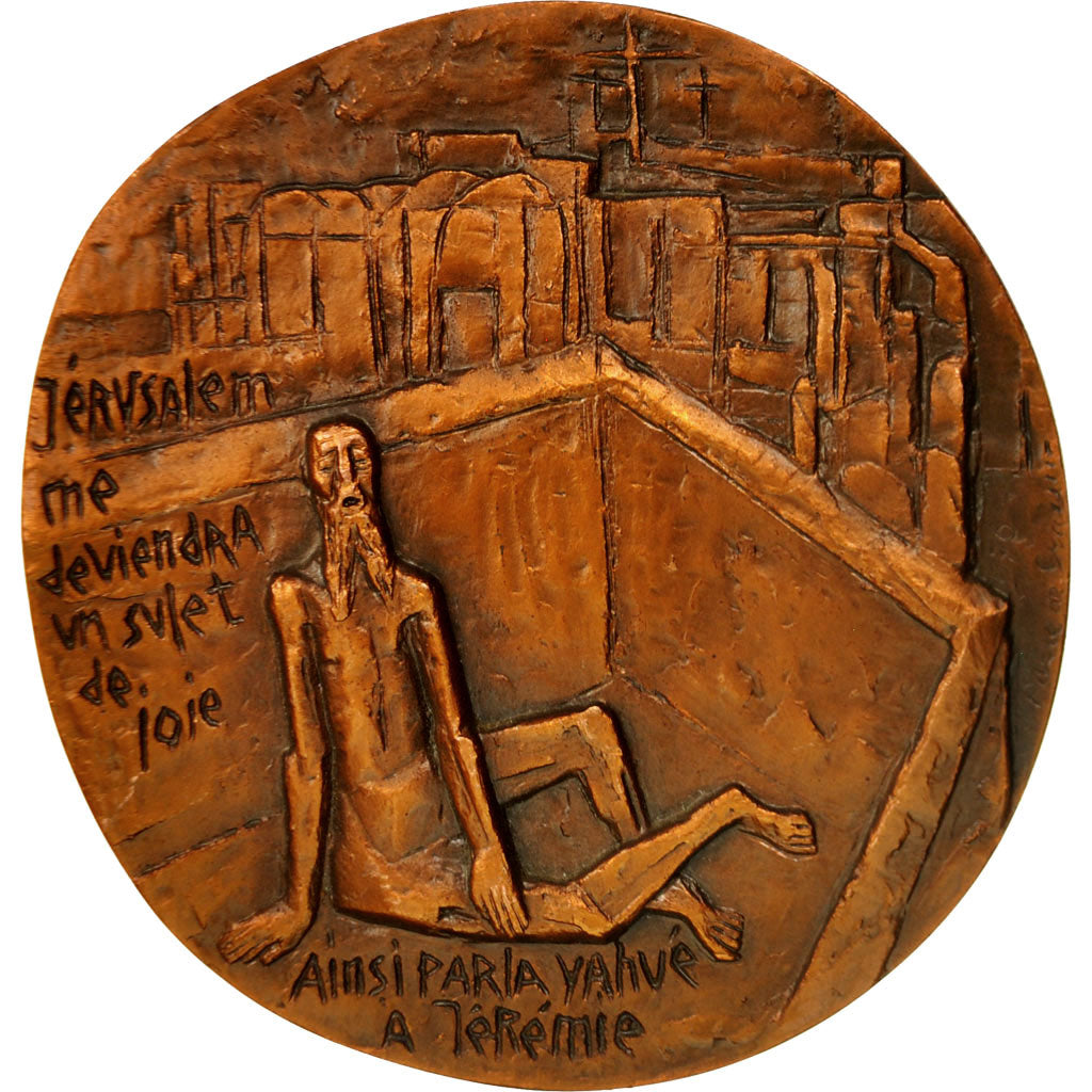 Frankreich, Medal, Yahvé Sabaot, 1978, UNZ, Cuivre