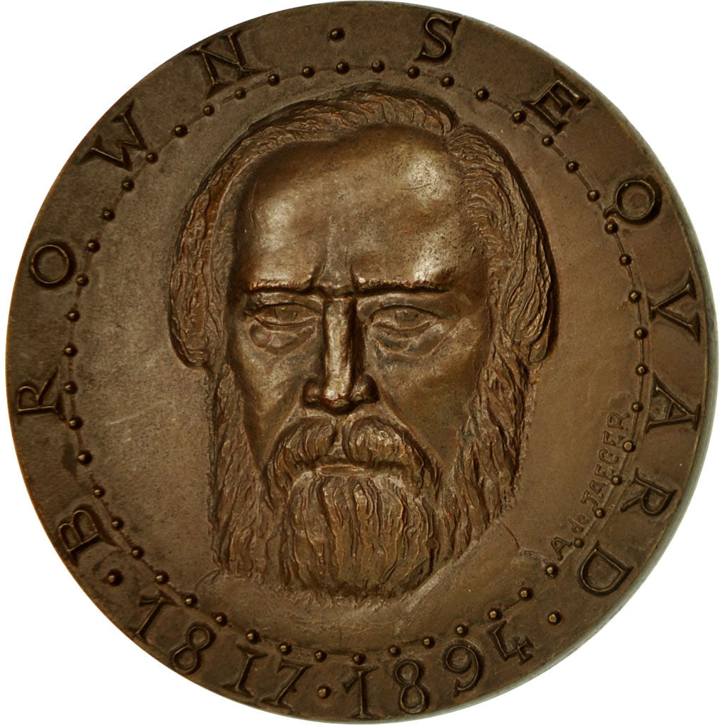 France, Medal, Brown Sequard, 1971, Jaeger, MS(63), Bronze