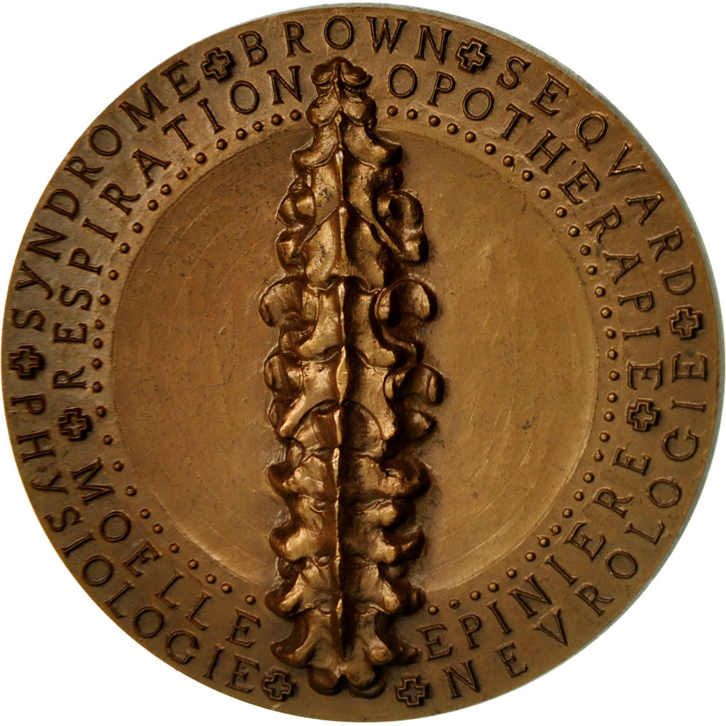 France, Medal, Brown Sequard, 1971, Jaeger, MS(63), Bronze