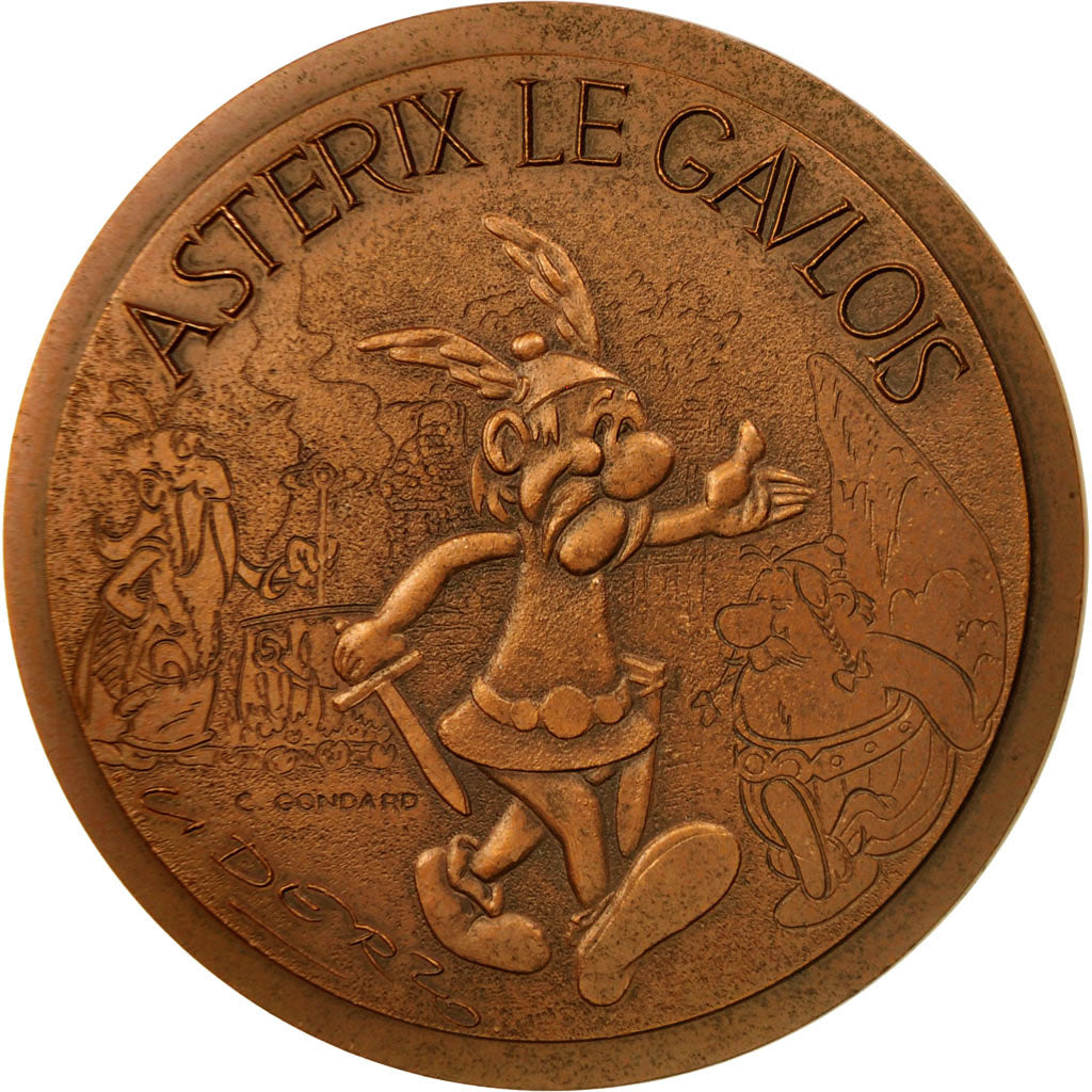Frankrijk, Medal, Astérix le Gaulois , René Goscinny, 1979, C. Gondard, PR+