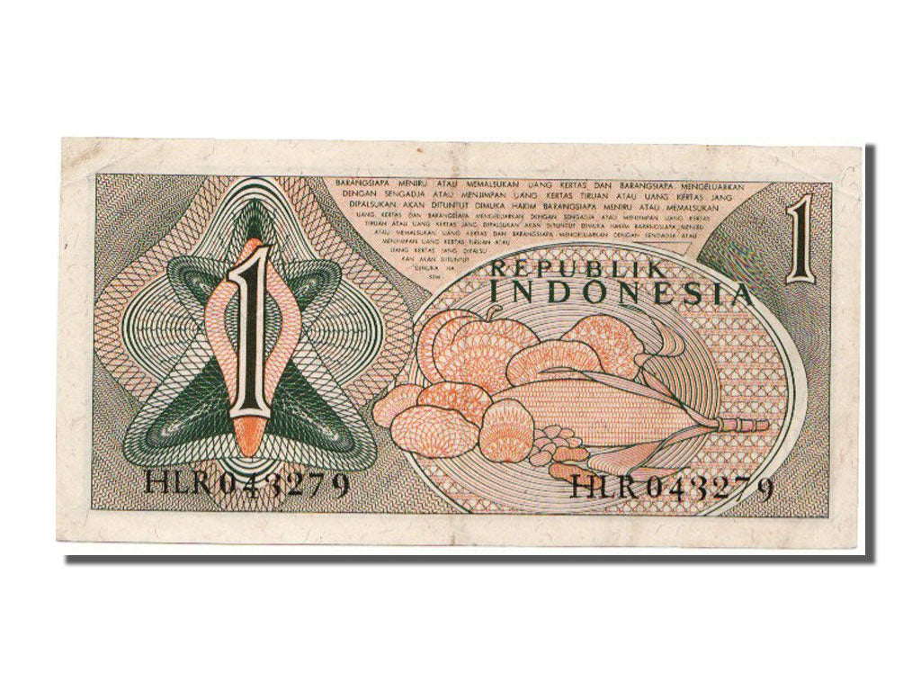 Indonesia, 1 Rupiah, 1961, KM #78, UNC(65-70), HLR043279