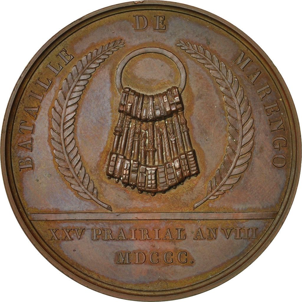 Frankreich, Medal, Napoleon Ier , Bataille de Marengo, 1800, Denon, VZ+, Bronze