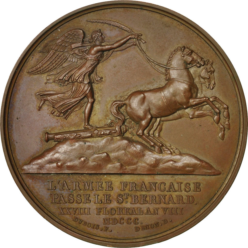 Frankreich, Medal, Napoleon Ier , Bataille de Marengo, 1800, Denon, VZ+, Bronze