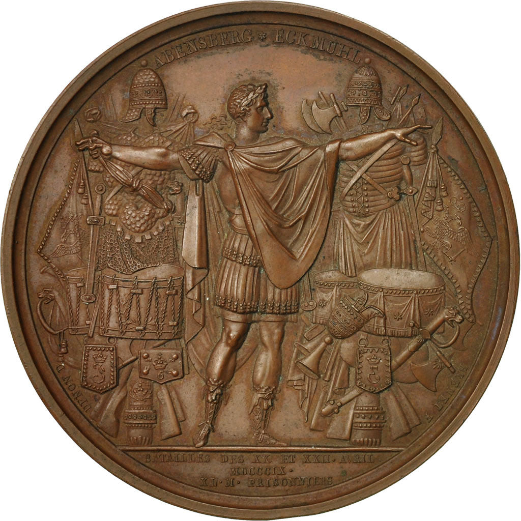 France, Medal, Napoleon Ier , Traité de Presbourg rompu par l'Autriche, 1809