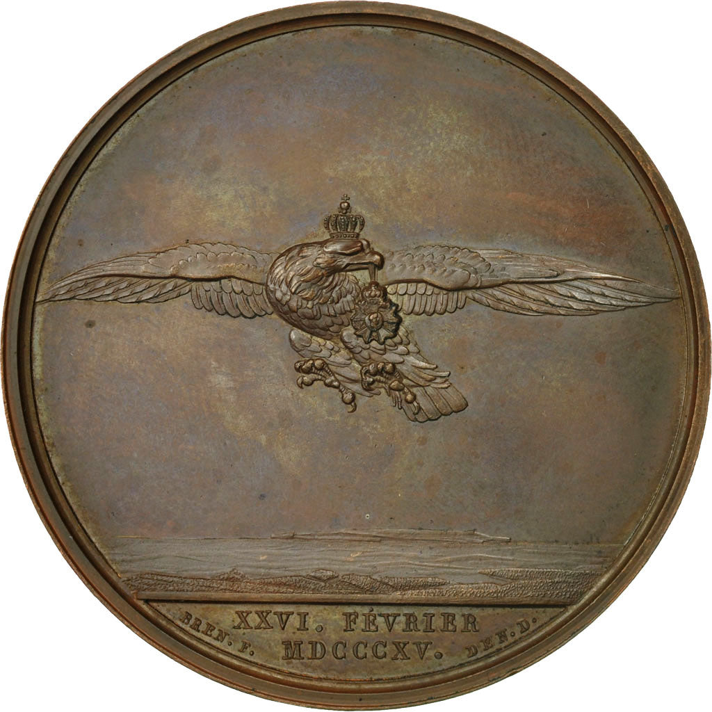 Francia, Medal, Napoleon Ier , Retour de l'Empereur, 1815, Andrieu, SPL, Bronzo