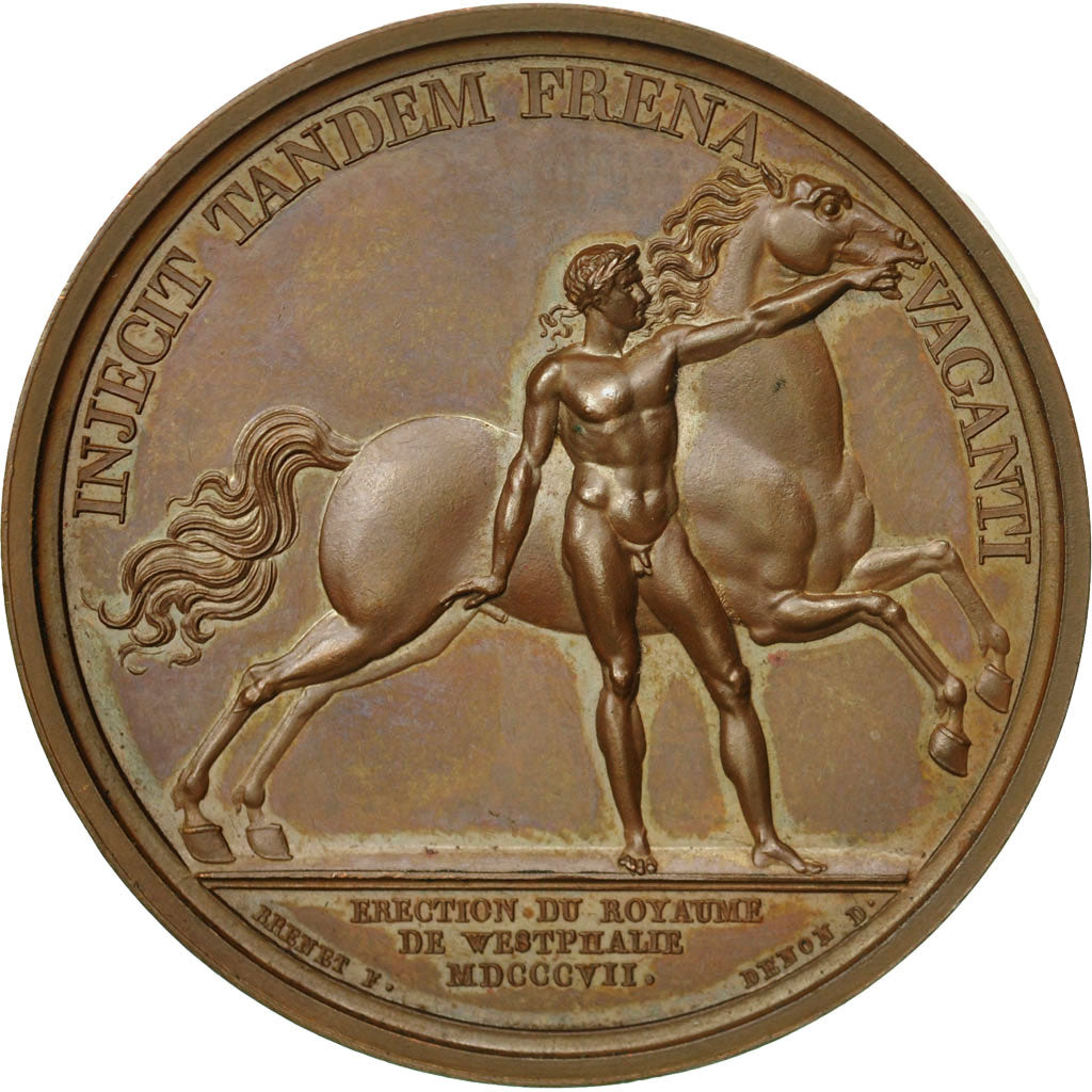 Frankreich, Medal, Napoleon Ier , Erection du Royaume de Westphalie, 1807